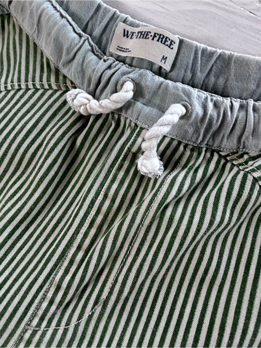 We The Free Milo Striped Pull-On Jeans Size Medium - Picture 7 of 9